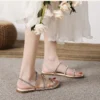 Convertible Flat Crystal Sandals |水鑽兩穿平底涼拖鞋