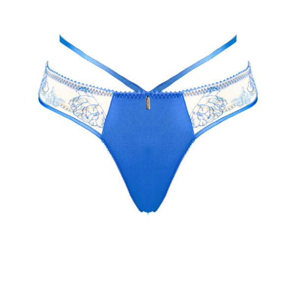 40227-藍-1 Olivia Designed Thong | Olivia設計款丁字褲